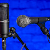 AT2020 and SM58 microphones