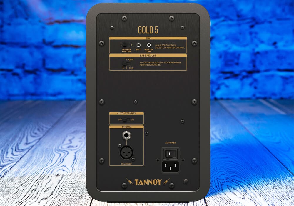 Tannoy Gold 5 inputs and controls closeup