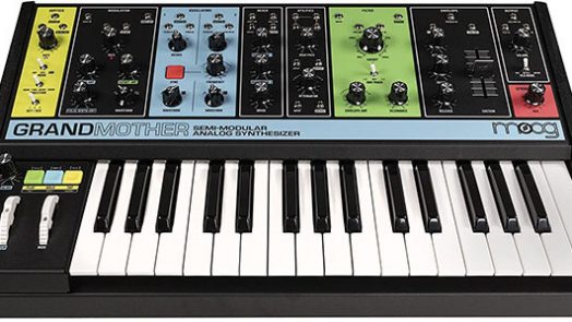 Moog Grandmother semi-modular analog synthesizer