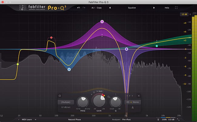 FabFilter Pro-Q 3 EQ and filter plugin