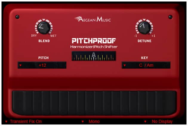 Aegean Music Pitchproof free harmonizer plugin