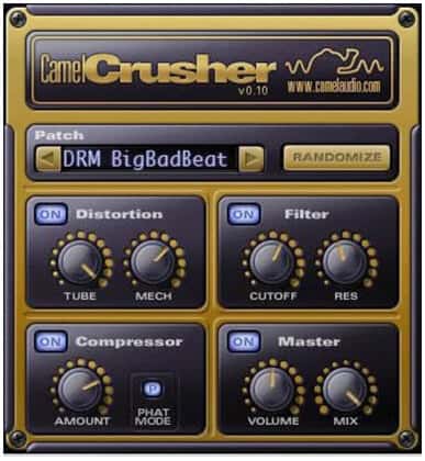 Camel Audio CamelCrusher free distortion plugin
