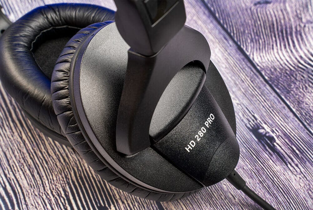 Sennheiser HD 280 Pro headphones closeup