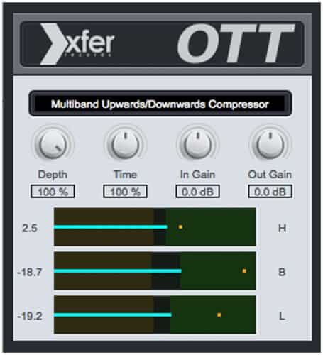 Xfer Records OTT multi-band compressor