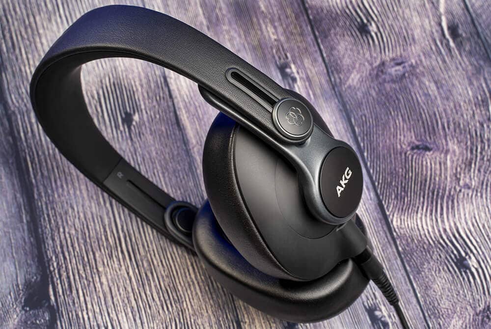 AKG K371 headphones closeup