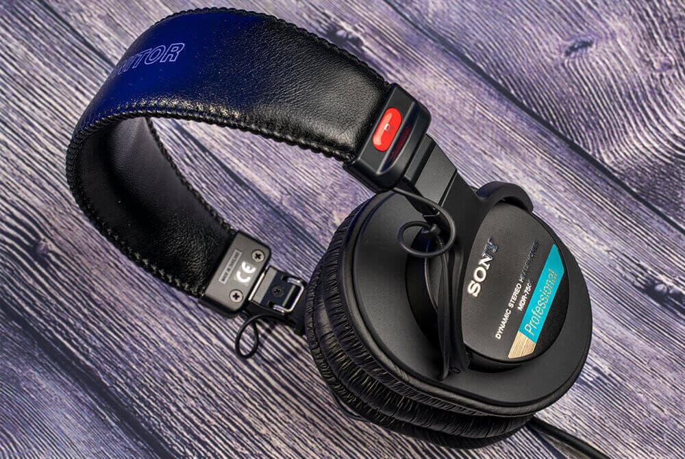 Sony MDR-7506 headphones closeup