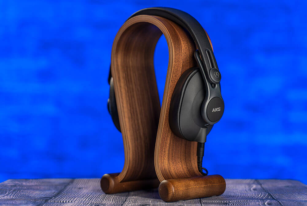 testing the AKG K371 studio headphones