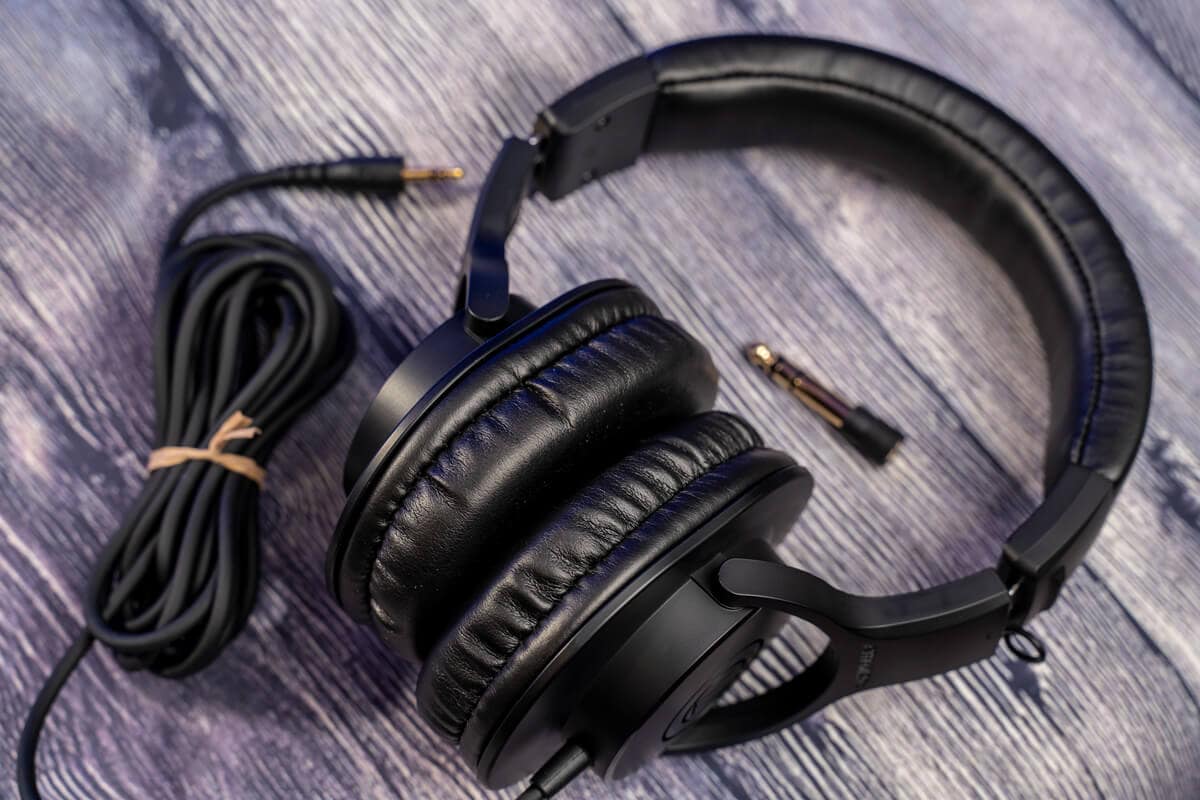 Audio-Technica ATH-M20x headphones with accessories