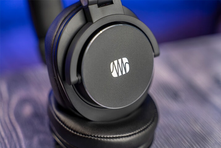 PreSonus HD9 monitoring headphones closeup