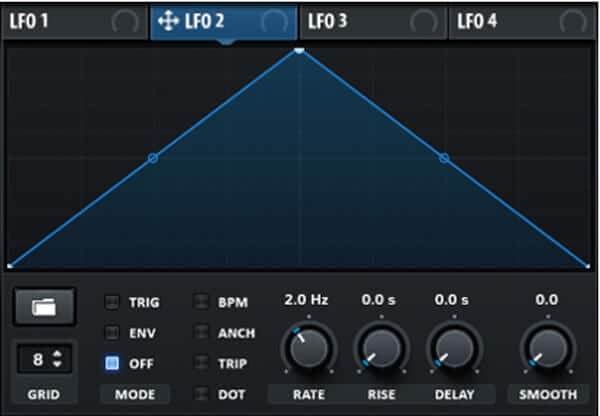 Serum - LFO 2 - BPM and ANCH off