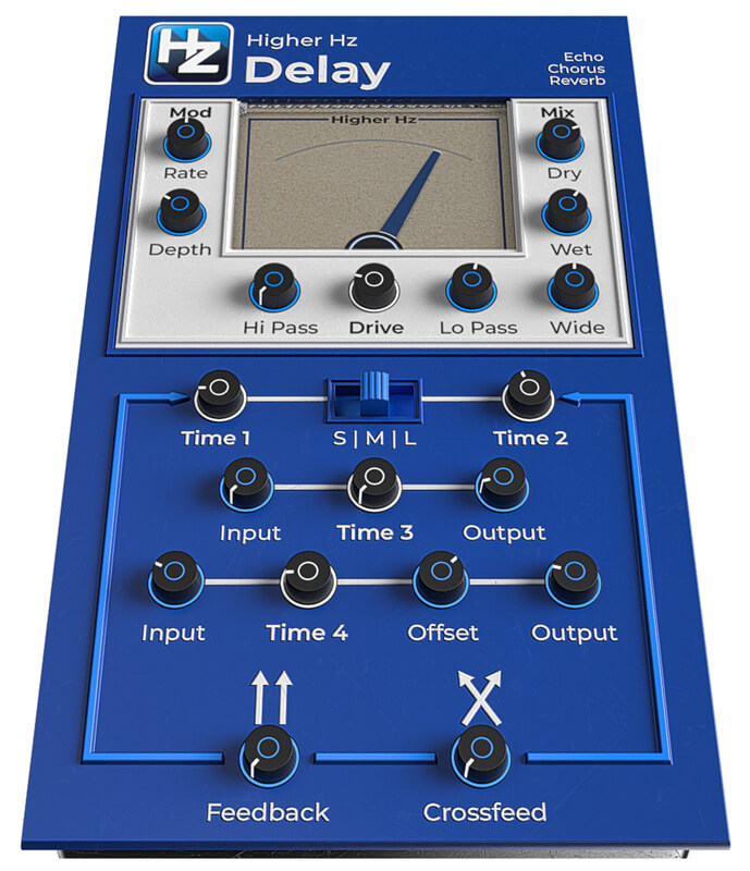 HZ Delay plugin GUI
