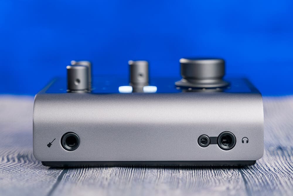 Audient iD4 Mk2 audio interface (front panel)