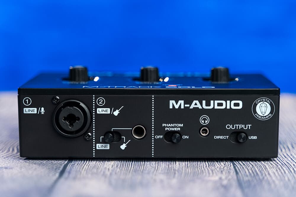 M-Audio M-Track Solo audio interface (front panel)