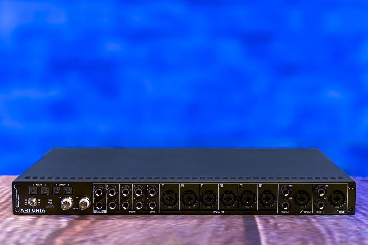 Arturia AudioFuse 8Pre USB audio interface (rear panel)
