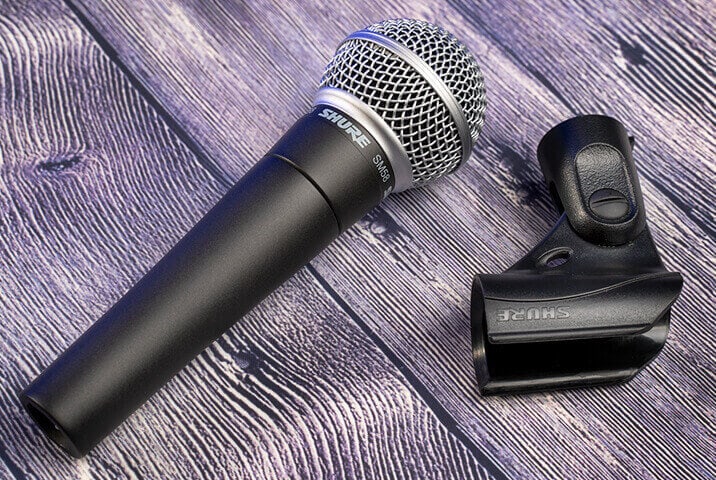 Shure SM58 and stand adapter