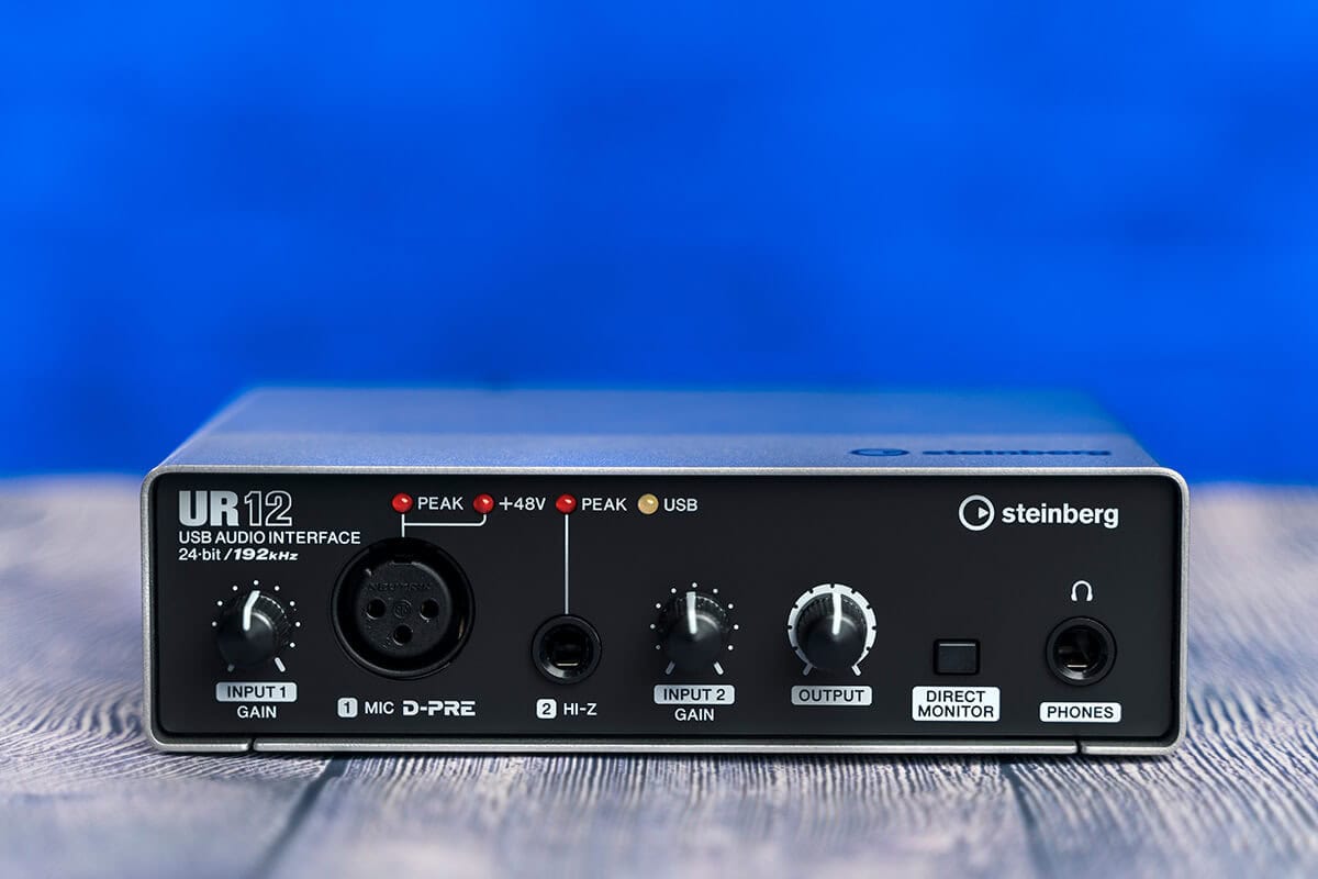 Steinberg UR12 audio interface (front panel)