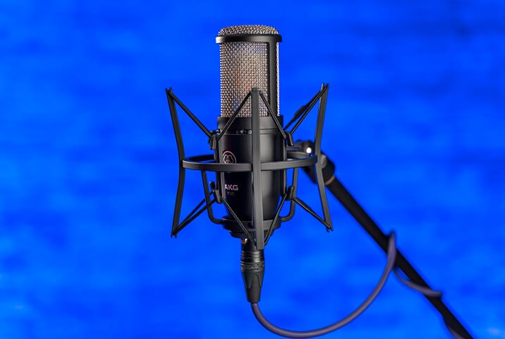 AKG P220 with microphone stand