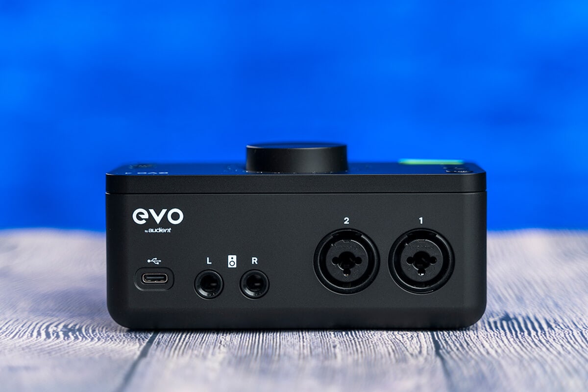 Audient Evo 4 audio interface (rear panel)