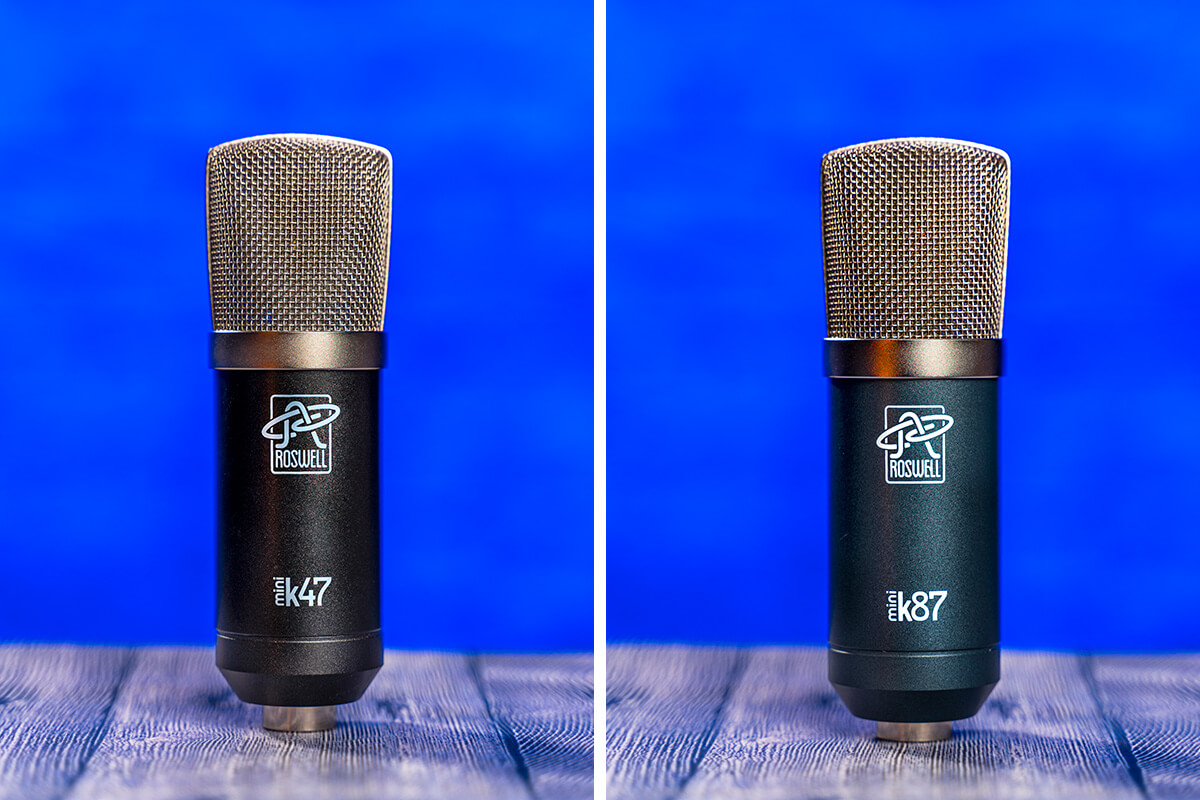 Roswell Mini K47 and K87 microphones