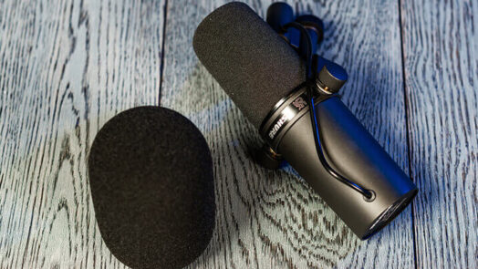 Shure SM7B and detachable windscreen