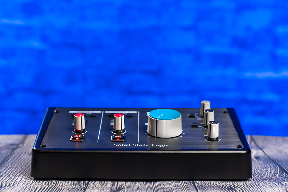 SSL 2+ audio interface (top/front panel)