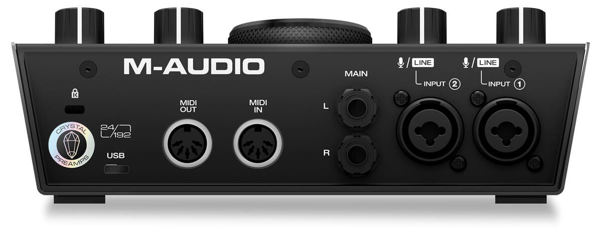 M-Audio AIR 192|6 audio interface (rear panel)