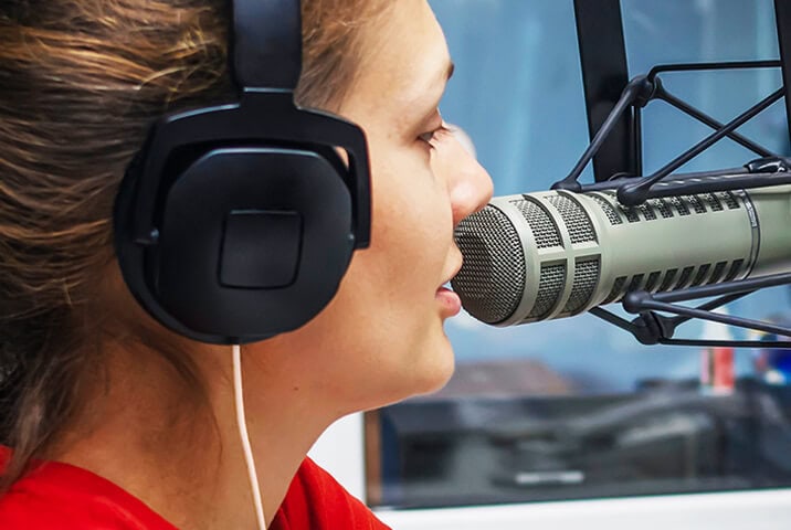 Electro-Voice RE20 used for capturing female vocals