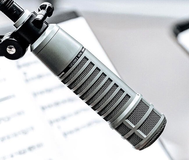 Electro-Voice RE20 microphone closeup