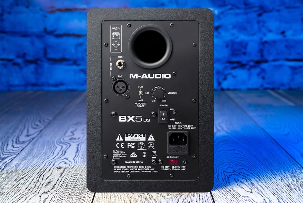 M-Audio BX5 D3 inputs and controls