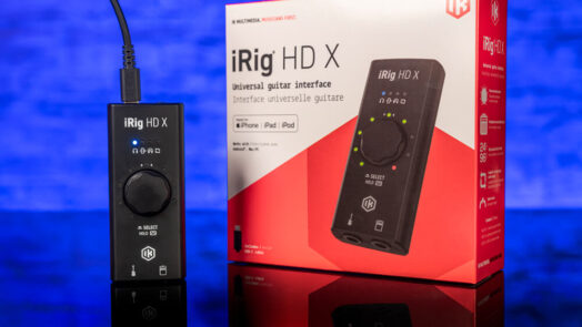 testing the IK Multimedia iRig HD X guitar interface