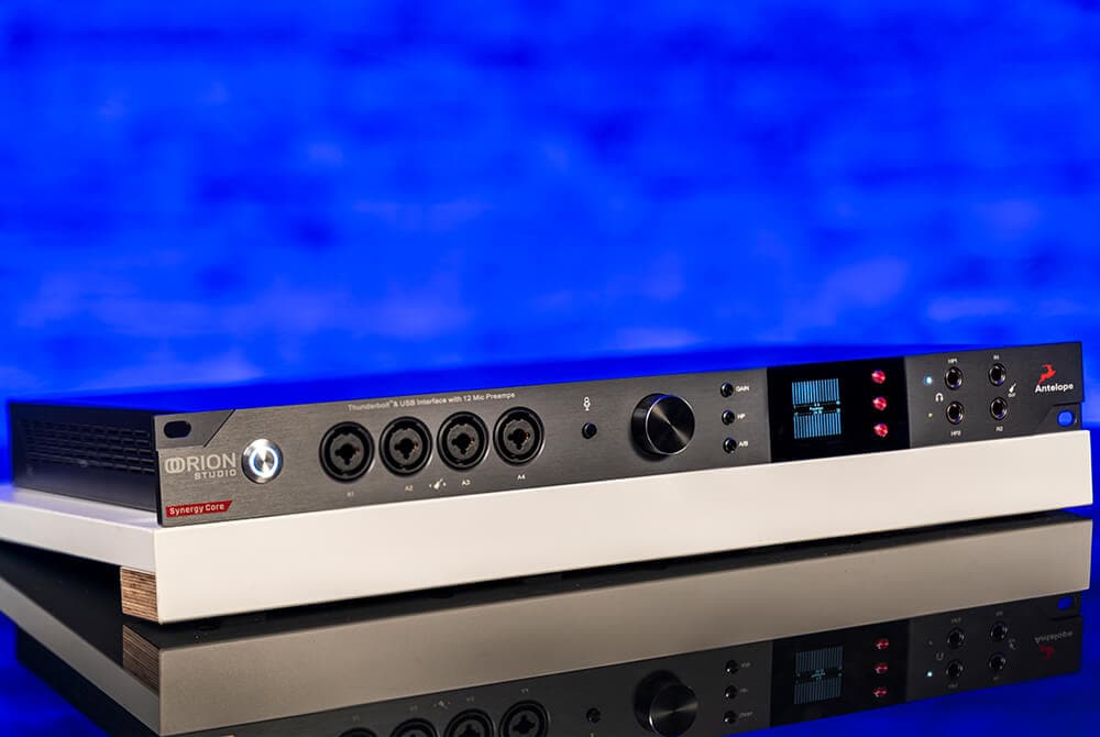 testing the Antelope Audio Orion Studio Synergy Core audio interface