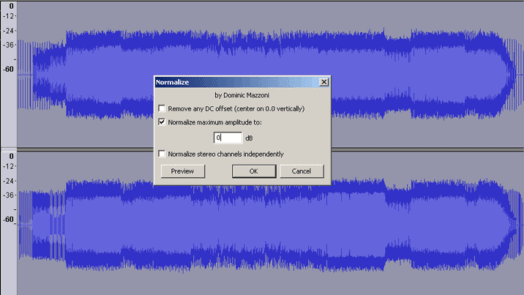 audio normalization (before)