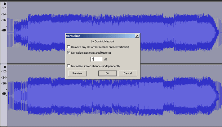 audio normalization (before)