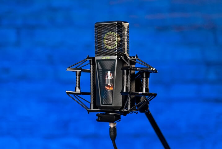 Lewitt LCT 1040 on a microphone stand