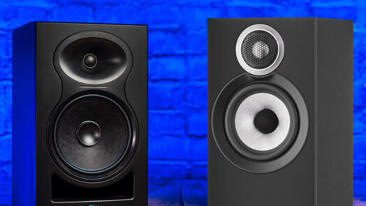 studio monitor and regular hi-fi speaker