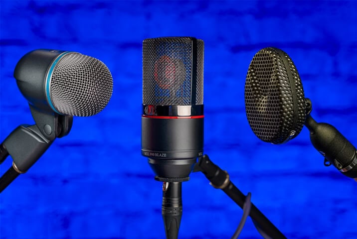 three microphone types