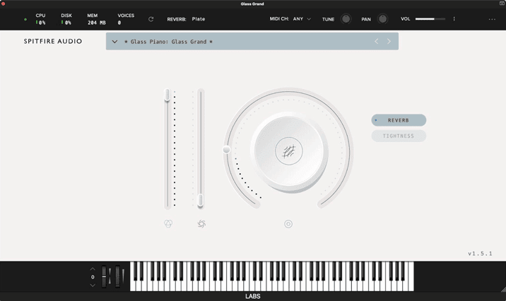 Spitfire Audio LABS Glass Piano free VST plugin